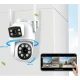 Camera de supraveghere cu lentila duala de 4MP x 2 WIFI
