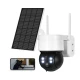 Camera de supraveghere cu panou solar senzor PIR si sirena