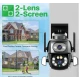 Camera de supraveghere Dubla PTZ 8MP 4K Q S800 cu Aplicatie GRI