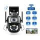 Camera de supraveghere Dubla PTZ 8MP 4K Q S800 cu Aplicatie GRI