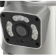 Camera de supraveghere dubla WIFI 8MP exterior/interior Ultra HD 5X zoom comunicare bidirectionala GRI