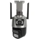 Camera de supraveghere dubla WIFI 8MP exterior/interior Ultra HD 5X zoom comunicare bidirectionala GRI