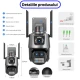 Camera de supraveghere dubla WIFI 8MP exterior/interior Ultra HD 5X zoom rotire alarma senzor miscare AX