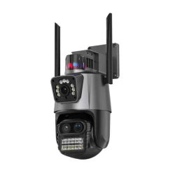Camera de Supraveghere dubla WIFI Rotativa cu Sirena 8MP