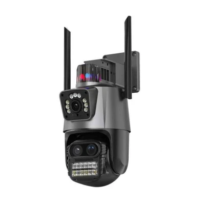 Camera de Supraveghere dubla WIFI Rotativa cu Sirena 8MP