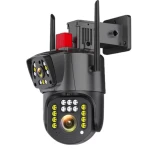 Camera de supraveghere FullHd 4MP PTZ WiFi exterior/interior Night Vision Color Comunicare bidirectionala Intelligent tracking