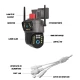 Camera de supraveghere FullHd 4MP PTZ WiFi exterior/interior Night Vision Color Comunicare bidirectionala Intelligent tracking