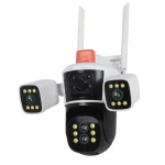 Camera de supraveghere profesionala WIFI G555 Full HD Zoom 10X cu 4 lentile