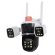 Camera de supraveghere profesionala WIFI G555 Full HD Zoom 10X cu 4 lentile
