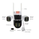Camera de supraveghere profesionala WIFI G555 Full HD Zoom 10X cu 4 lentile