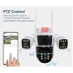 Camera de supraveghere profesionala WIFI G555 Full HD Zoom 10X cu 4 lentile