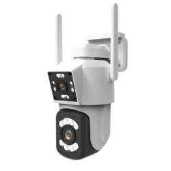 Camera de supraveghere PTZ  WIFI 2.4G audio bidirectionala si lentila dual ALB