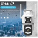 Camera de supraveghere PTZ  WIFI 2.4G audio bidirectionala si lentila dual ALB