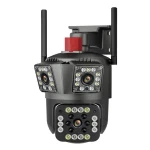 Camera de Supraveghere Tripla WIFI 24MP Exterior/Interior Ultra HD 10X zoom Rotire Comunicare Bidirectionala