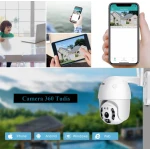 Camera de supraveghere WIFI Pro 8 LED 3MP exterior/interior FullHD 2k 4X zoom