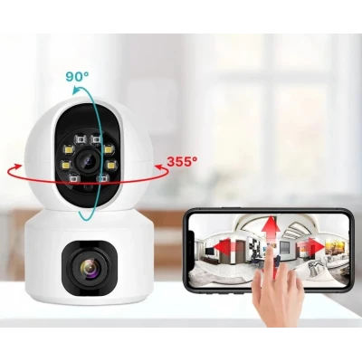 Camera dubla de supraveghere SX626 HD WIFI audio bidirectional