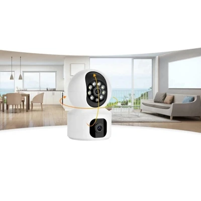 Camera dubla de supraveghere SX626 HD WIFI audio bidirectional