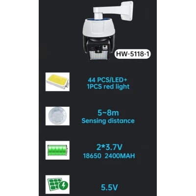 Camera falsa solara 66 led smd HW-5118-1