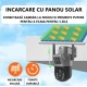 Camera Supraveghere cu Panou Solar 4G PTZ Dual Lens Exterior Rezolutie 2K zoom 10x Optic vedere nocturna GRI