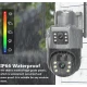 Camera Supraveghere Dubla cu Panou Solar Ultra HD Dual Camera 5MP
