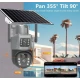 Camera Supraveghere Dubla cu Panou Solar Ultra HD Dual Camera 5MP