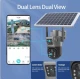 Camera Supraveghere Dubla cu Panou Solar Ultra HD Dual Camera 5MP