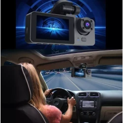 Camera tripla auto DVR 2 Full HD inregistrare automata