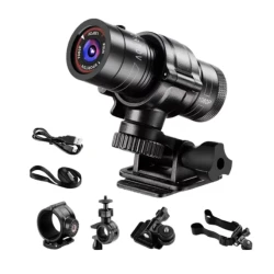 Camera video MINI F9 sport 1080p Full HD unghi larg de 120 grade  60 de cadre video poate fi montata pe casca sau bicicleta/motocicleta