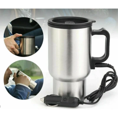 Cana termos auto cu adaptor pentru priza din masina 400 ml