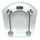 Cantar De Baie Display LCD Platforma Din Sticla Securizata 180 kg RD-E250