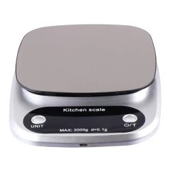 Cantar de bucatarie electronic cu display LCD GRI