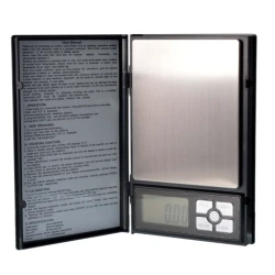 Cantar din plastic pentru bijuterii model notebook