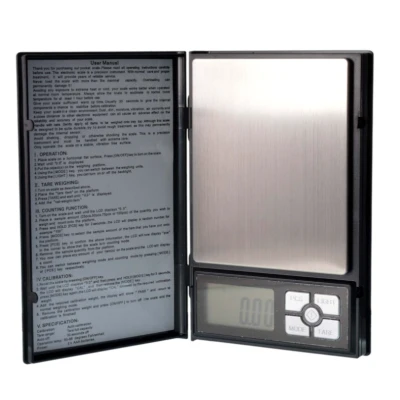 Cantar din plastic pentru bijuterii model notebook