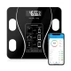 Cantar Electronic Ecran Digital Iluminat Compatibil Android/Ios cu Termometru AC-180