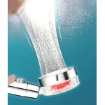 Cap de Dus cu Elice pentru Presiune Inalta cu Buton Oprire Apa Jet Tip Vortex Cromat