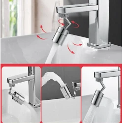 Cap De Robinet Universal Rotativ 720 Grade Pentru Bucatarie Sau Baie Filtru Economizor Sita