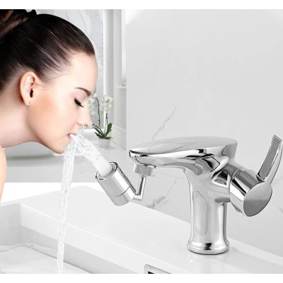 Cap De Robinet Universal Rotativ 720 Grade Pentru Bucatarie Sau Baie Filtru Economizor Sita