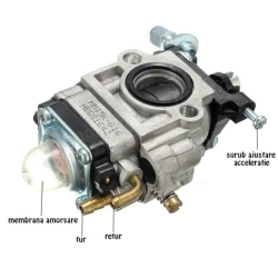 Carburator motocoasa cu gaura mare