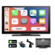 Carplay Q CA770 Ecran de 9,8 inchi 4K Android Auto cu camera de bord din spate
