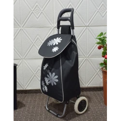 Carucior de piata pliabil Naimeed D4942 cu 2 roti 37 L Negru