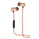Casti audio Bluetooth sport stereo cu suport magnetic rosu auriu