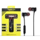 Casti audio Bluetooth sport stereo cu suport magnetic rosu auriu