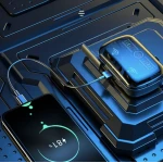 Casti bluetooth M27 cu afisaj digital
