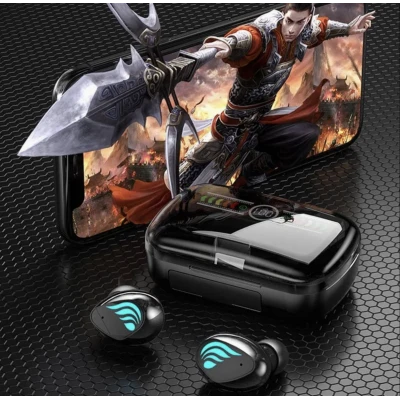 Casti bluetooth M27 cu afisaj digital