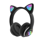 Casti Bluetooth Telefon Pliabile Model Pisica Hi-Fi LED
