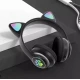 Casti Bluetooth Telefon Pliabile Model Pisica Hi-Fi LED