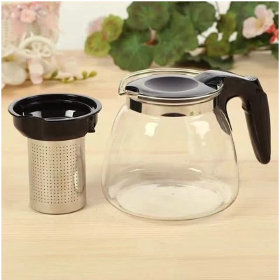 Ceainic 900 ml din sticla termorezistenta filtru infuzor