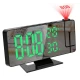 Ceas de masa DS 3718LW afisaj si proiectie efect oglinda alarma temperatura umiditate