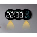 Ceas de masa sau perete digital LED 2808 cu lumina ambientala calda si functie de numaratoare inversa