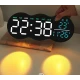 Ceas de masa sau perete digital LED 2808 cu lumina ambientala calda si functie de numaratoare inversa